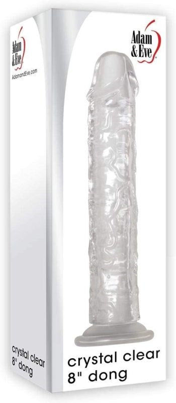 Adam and Eve Crystal Clear 8 inch Dong Realistic Dildos
