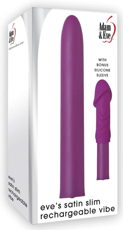 Adam and Eve Eve's Satin Slim Rechargeable Vibe - Personal Massagers