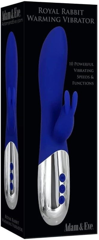 Adam & Eve Royal Warming Rabbit Vibrator - Dual Stimulation Delight - Rabbit Vibrators