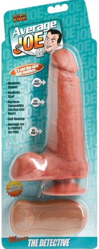 Average Joe The Detective Marco Heating and Vibrating Dildo Realistic Dildos