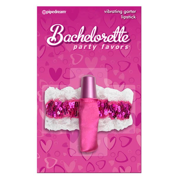 Pipedream Bachelorette Vibrating Garter Lipstick Bachelorette and Bucks