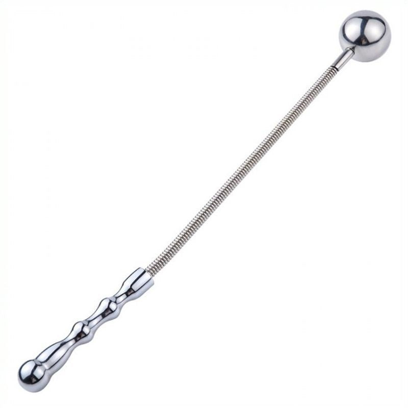 Ball Flogger With Metal Spring Handle Whips And Crops