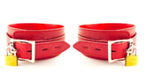 BDStyle Collar Adjustable Red Thin PVC Collars and Leads