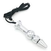 Bipolar Metal Electric Shock Butt Plug - E Electro Sex