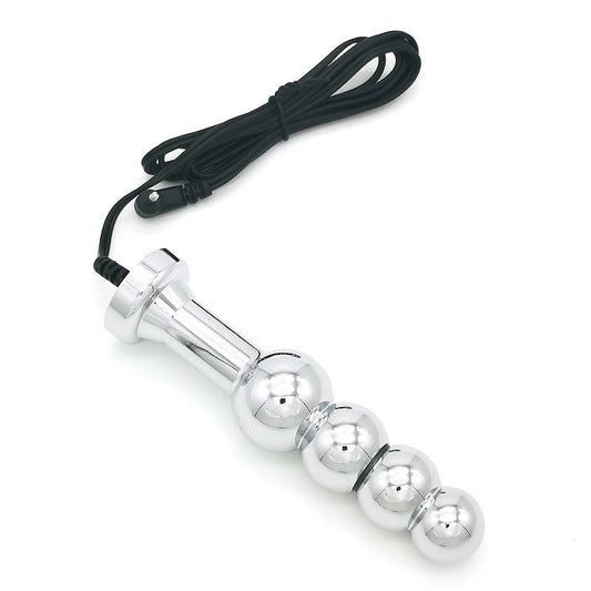 Bipolar Metal Electric Shock Butt Plug - F - Electro Sex