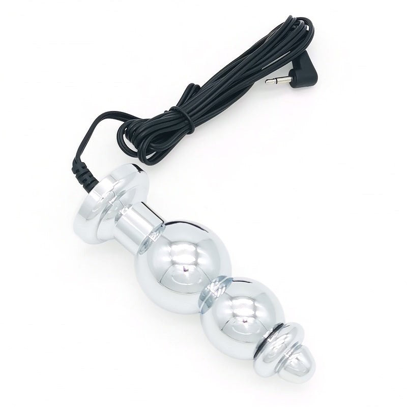 Bipolar Metal Electric Shock Butt Plug - G Electro Sex
