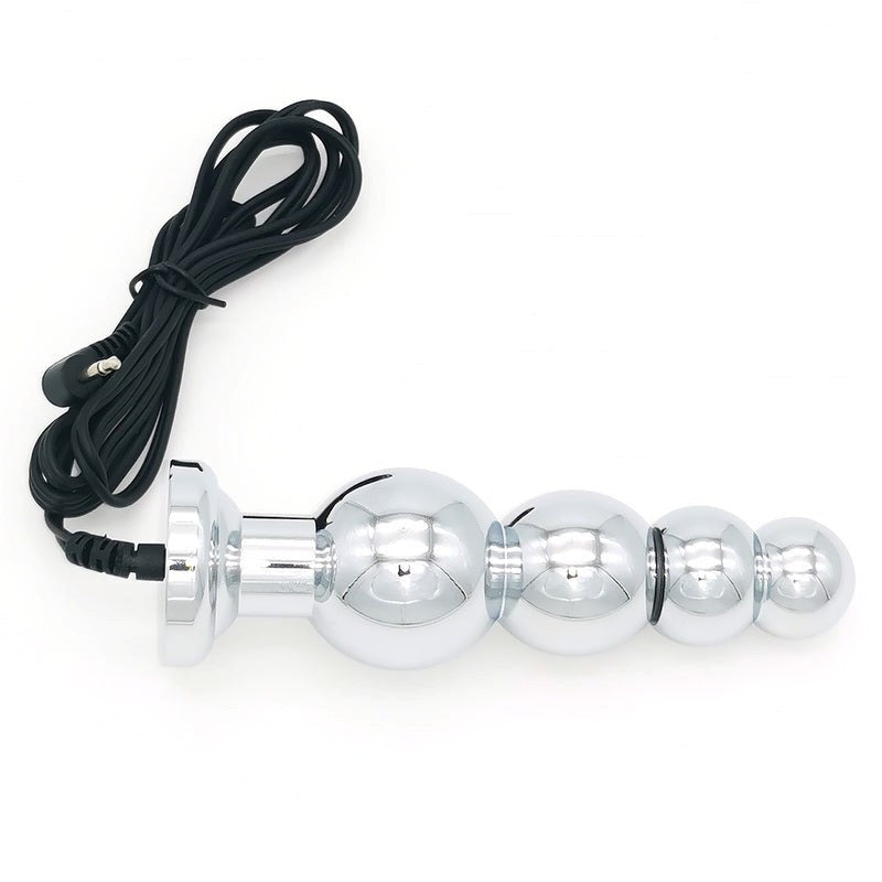 Bipolar Metal Electric Shock Butt Plug - J Electro Sex