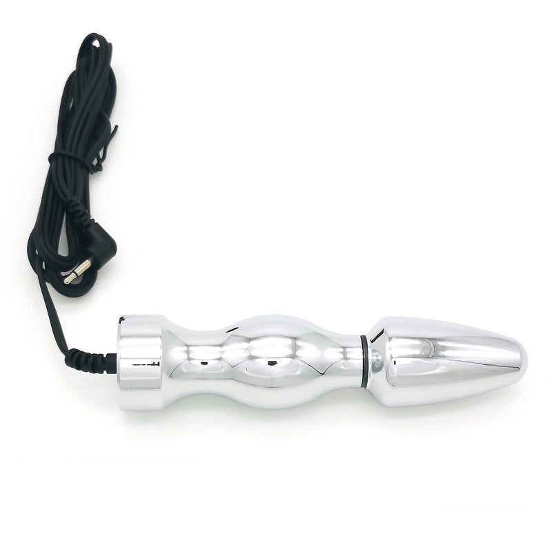 Bipolar Metal Electric Shock Butt Plug - T Electro Sex