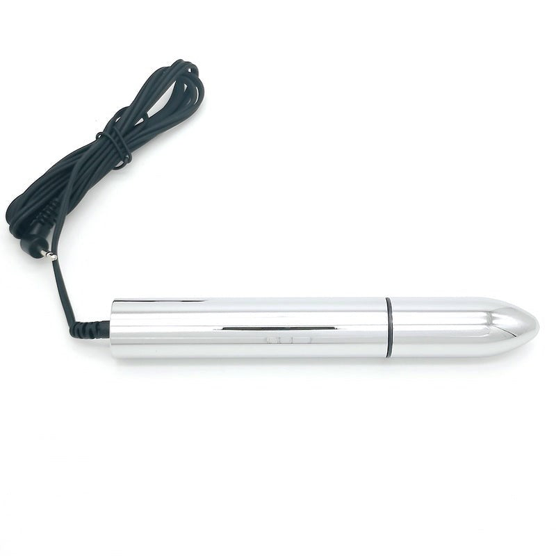 Bipolar Metal Electric Shock Butt Plug - V Electro Sex