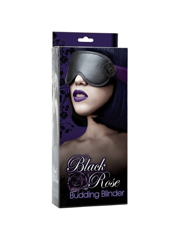 Doc Johnson Black Rose Budding Blinder Eyemask Cuffs and Restraints