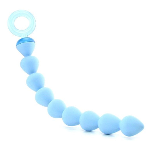 Blue Silicone Anal Beads - Anal Beads and Balls