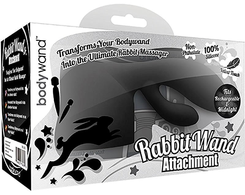 Bodywand Rechargeable Midnight Rabbit Wand Attachment Rabbit Vibrators