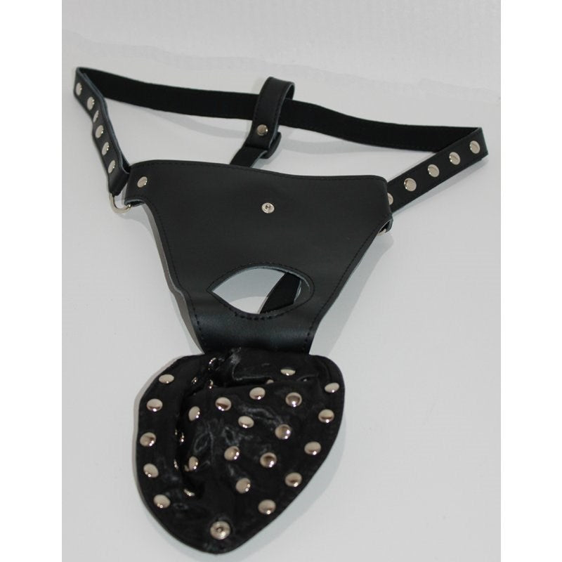 Dominate with Tactile Allure - Hell's Couture Studded Leather Jock Strap His Fetish