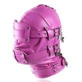 Bug-Eyed Lockdown Hood With Penis Gag Bondage Hoods