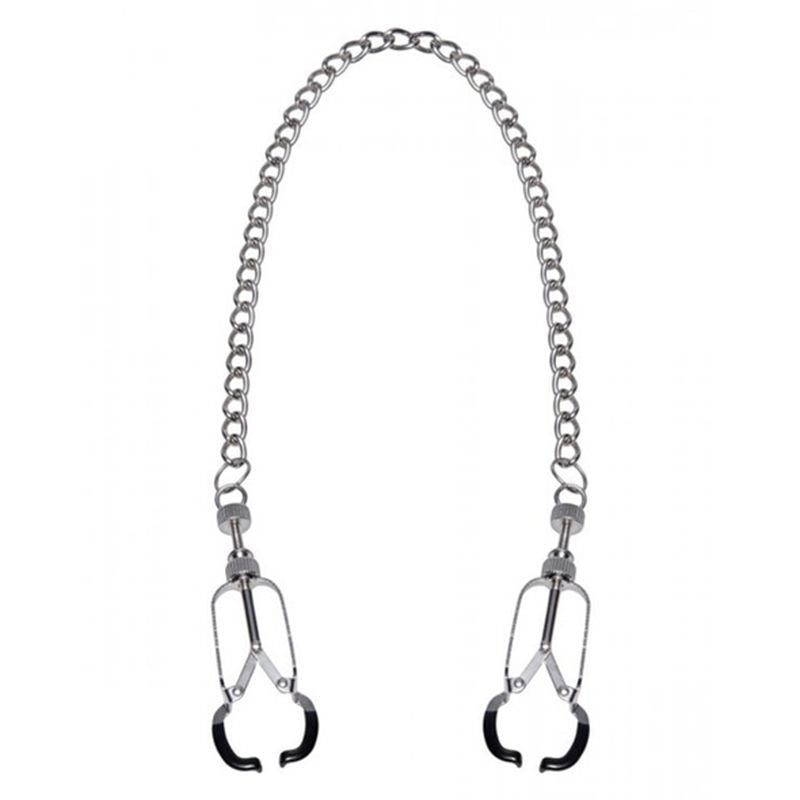 Caliper Nipple Clamps with Removable Chain Breast and Nipple Toys