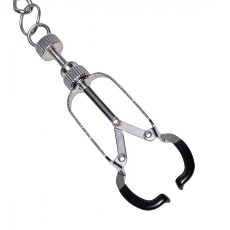 Caliper Nipple Clamps with Removable Chain Breast and Nipple Toys