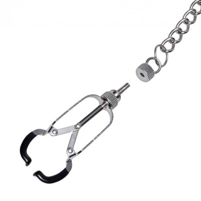 Caliper Nipple Clamps with Removable Chain Breast and Nipple Toys