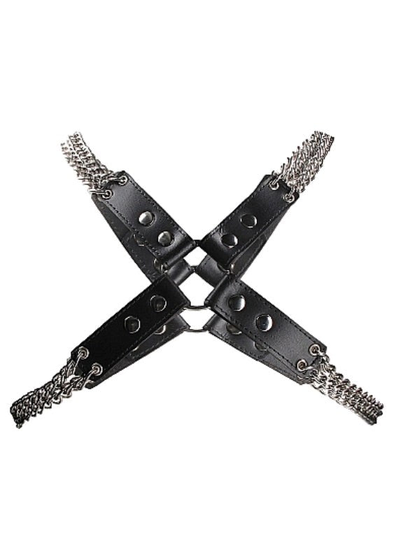 Chain and Chain Harness Black Cuffs and Restraints