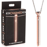 Sensual Allure - Charmed 7X Vibrating Necklace in Rose Gold Luxury Sex Toys