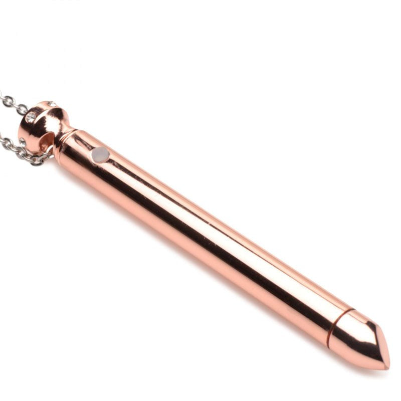 Sensual Allure - Charmed 7X Vibrating Necklace in Rose Gold Luxury Sex Toys