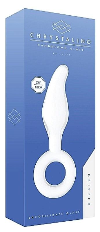 Chrystalino Gripper White {% if variant != 'Default Title' and variant != blank %} {% endif %} Glass Sex Toys
