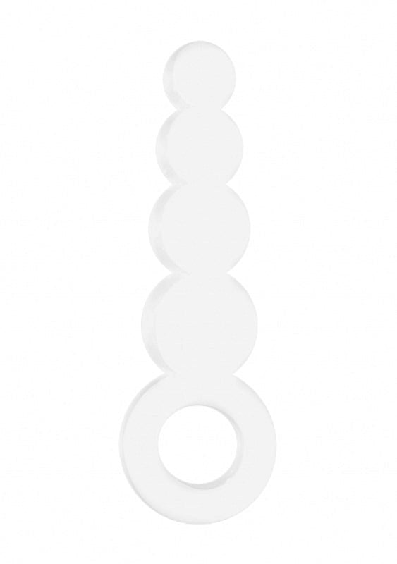 Chrystalino Tickler White Glass Sex Toys