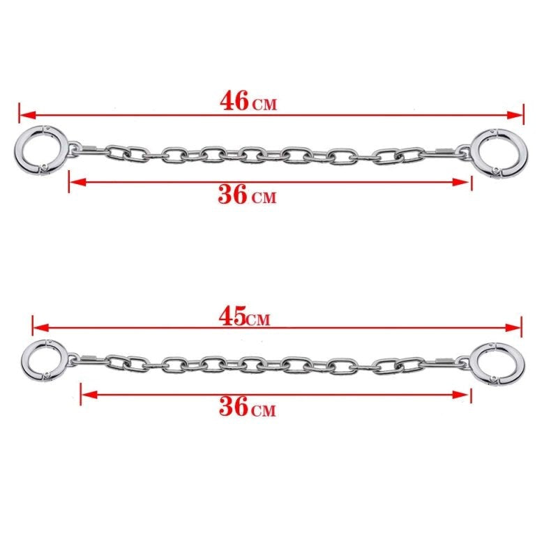 BDStyle Professional-Grade Adjustable Ankle Restraints Steel Sex Toys