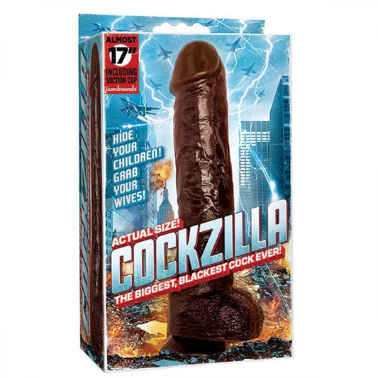 Cockzilla Black 17 Inch Dong - Realistic Dildos
