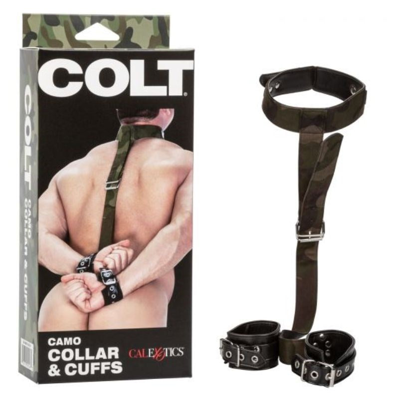Colt Camo BDSM Play Collar and Cuffs Cuffs and Restraints