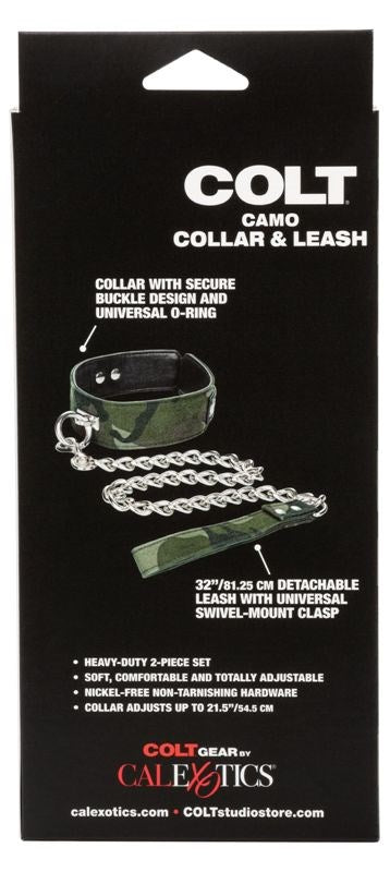 Colt Camo Fetish Play Collar and Leash Collars and Leads