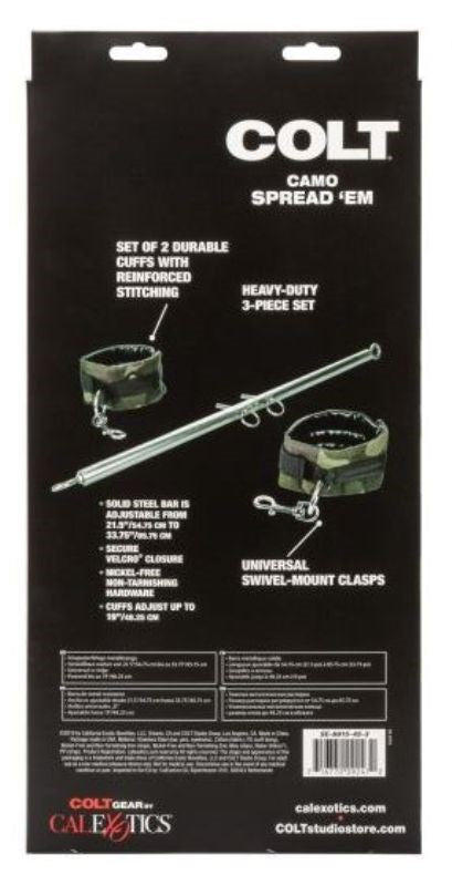 Colt Camo Spread Em Bondage Spreader Bar Spreaders and Hangers