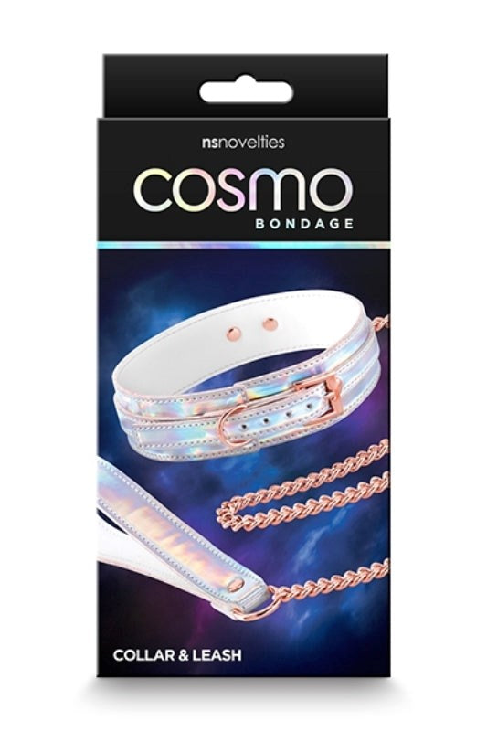 Cosmo's Vibrant Bondage Bliss - Rainbow Collar & Leash Set - Collars and Leads