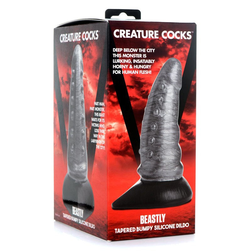 Creature Cocks' Tapered Dildo - Hands-Free Ecstasy Awaits Non-Realistic Dildos