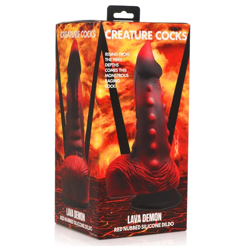 Creature Cocks' Scorching Lava Demon Dildo - Ignite Your Fantasies Non-Realistic Dildos