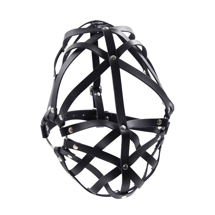 Cross Belt Half Face Hood Bondage Hoods