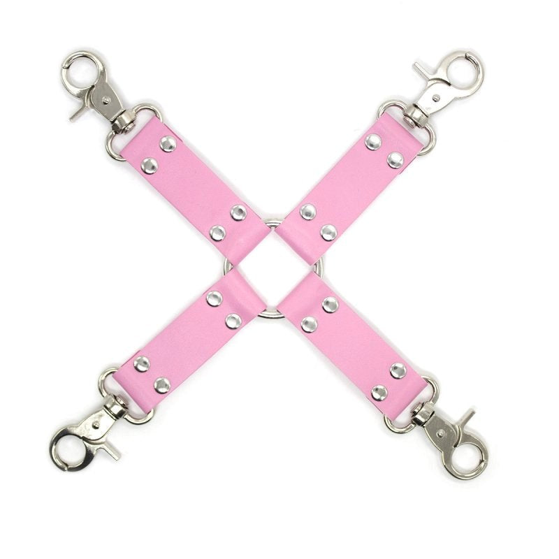 Cross Hog Tie Clip Cuffs and Restraints