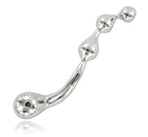 Stainless Steel Bliss - Curved Metal G-Wand Steel Sex Toys