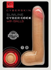 Cyberskin Slimline Cyber Cock with Balls Realistic Dildos