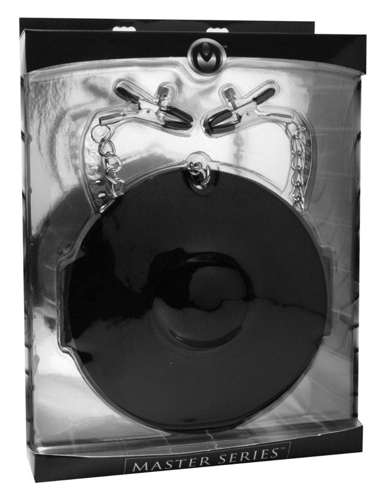 Detained Restraint System with Nipple Clamps Breast and Nipple Toys