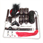 Diamond Pattern Plush Bondage Kit Bondage Kits