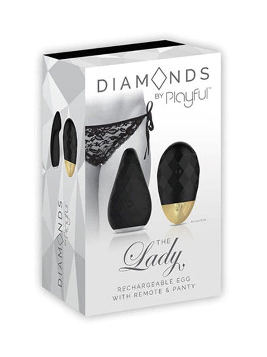 Diamonds by Playful The Lady Rechargeable Panty Vibrator - Remote Control Vibrators