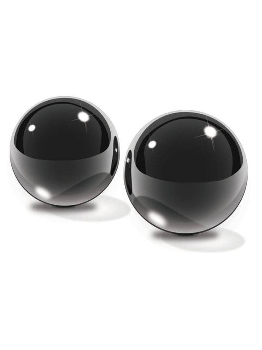 Fetish Fantasy Limited Edition Black Glass Ben Wa Balls Love Eggs and Kegel Exercisers