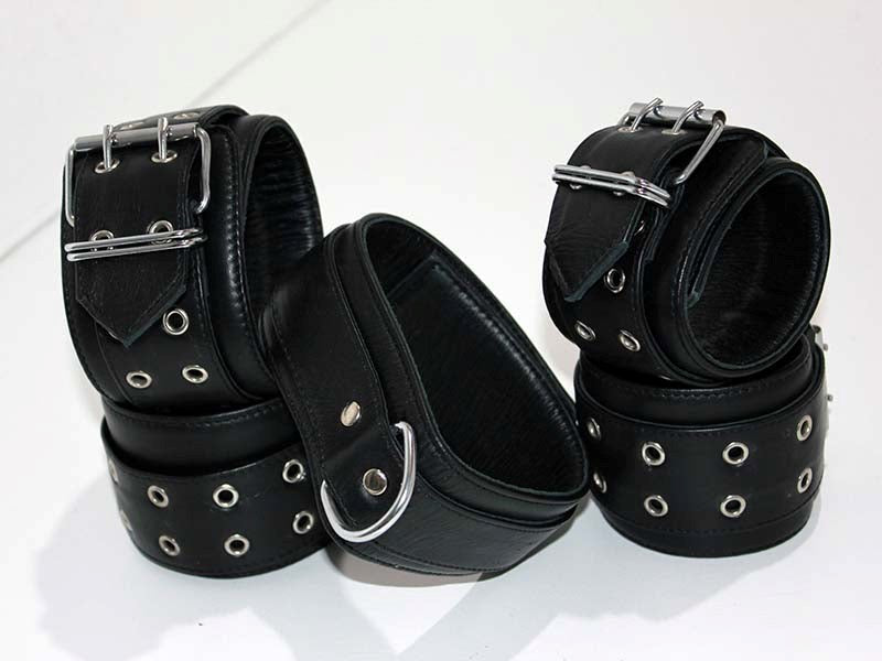Premium Leather Adjustable Couples Restraint - Unforgettable Passion Cuffs and Restraints