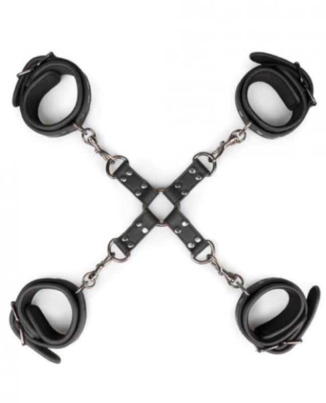 Easytoys Fetish Ankle and Wrist Cuffs and Hogtie Set Cuffs and Restraints