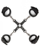 Easytoys Fetish Ankle and Wrist Cuffs and Hogtie Set Cuffs and Restraints