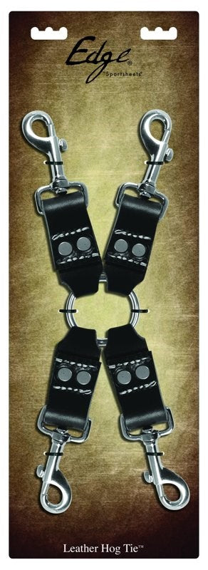 Edge Leather 4 Point Hog Tie BDSM Restraints Cuffs and Restraints
