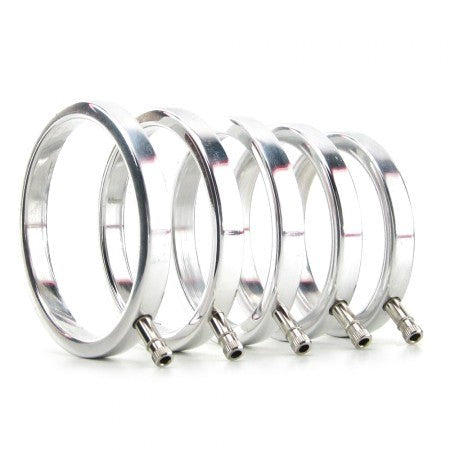 ElectraStim Electro Metal Cock Rings Set of 5 Electro Sex