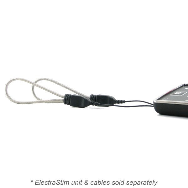 Electrifying Metallic Scrotal Loops - Elevate Your Intimate Play Electro Sex