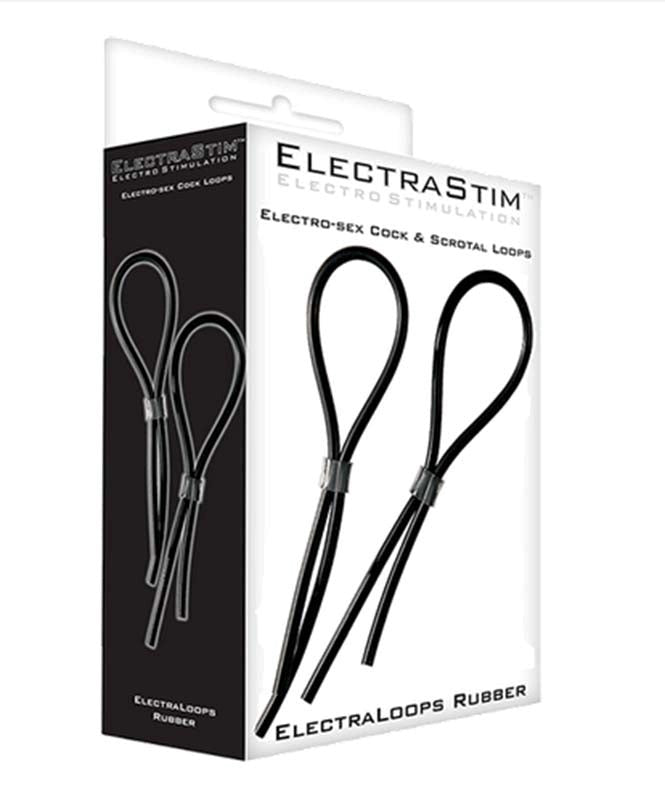 ElectraStim Rubber Adjustable Cock and Scrotal Loops Electro Sex