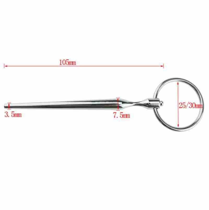 Electric Shock Tapered Elephant Dart Penis Plug with Tube Electro Sex